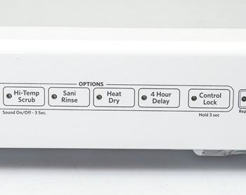 Whirlpool Dishwasher Control Panel and Overlay, Black OEM - W10500173, Replaces: W10195714 W10386814 W10483277 W10493295 W10493329 W10500110 W10500173 PARTS OF CANADA LTD