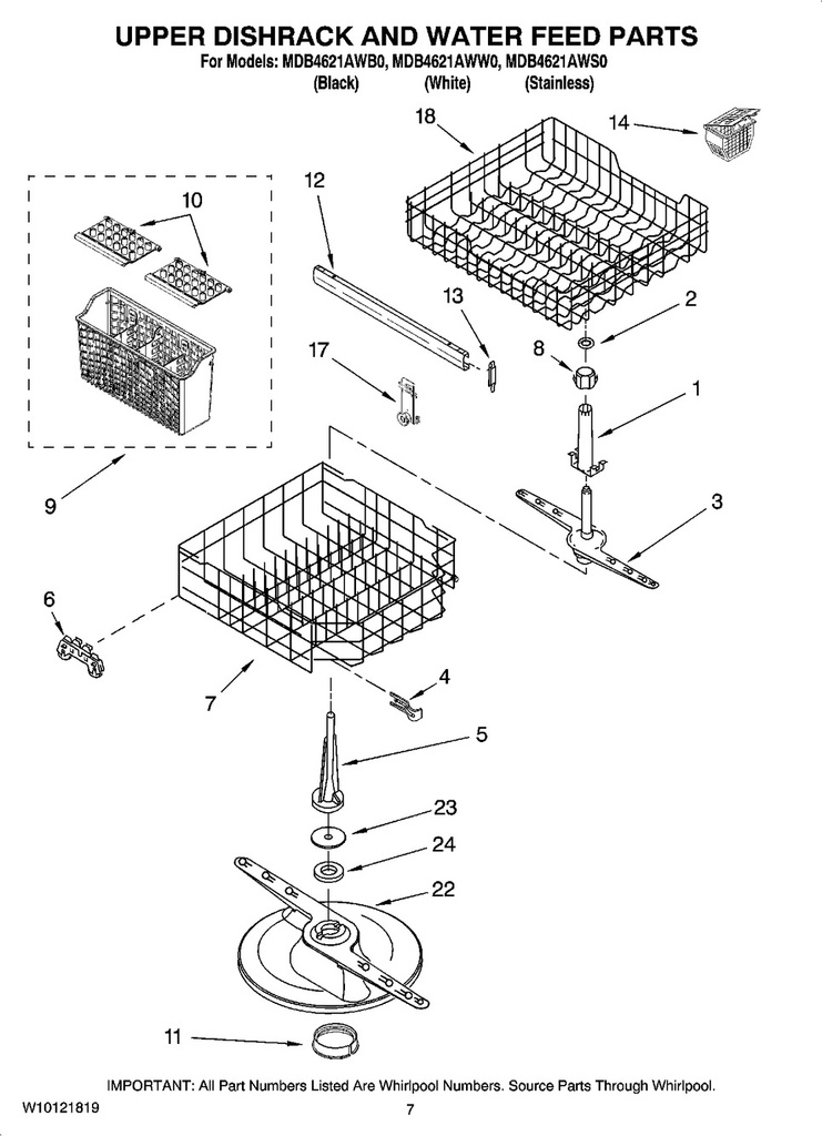 Lower Dishrack Assembly