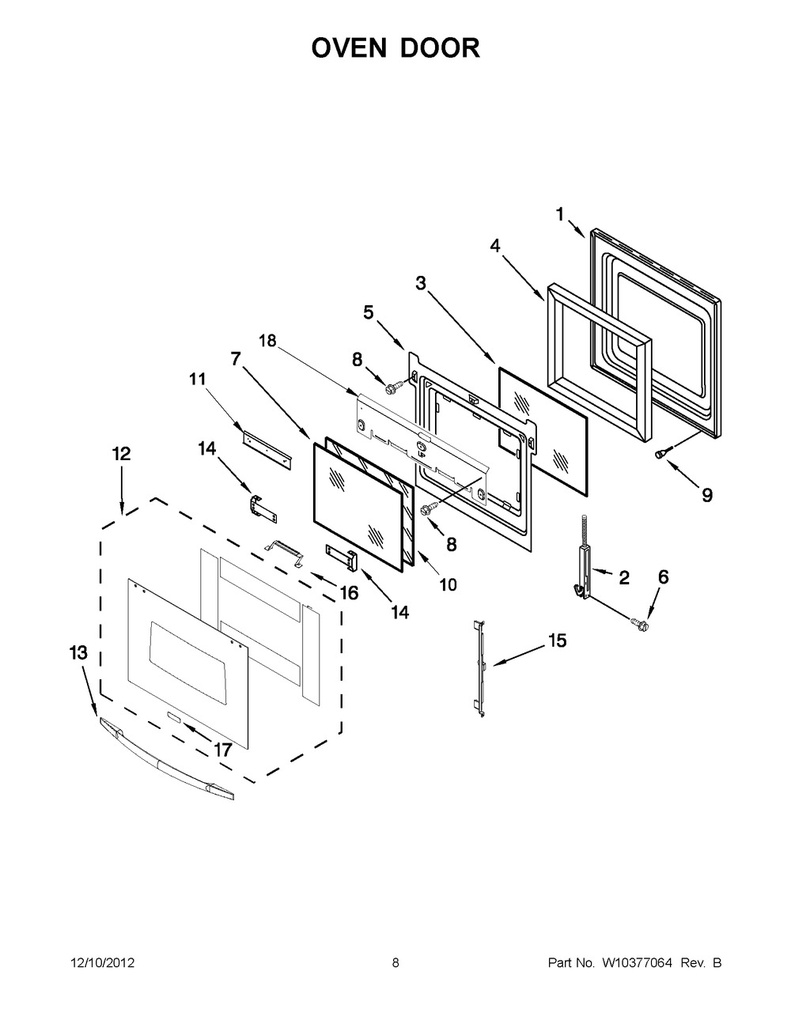 Outer Door Glass (Stainless)