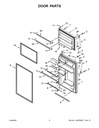 Fresh Food Door Gasket (White)