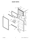 Fresh Food Door Gasket (White)