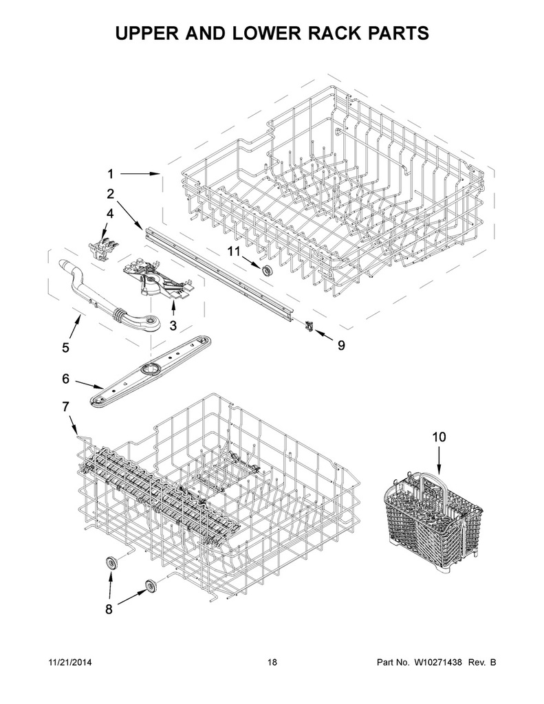 Upper Dishrack Roller