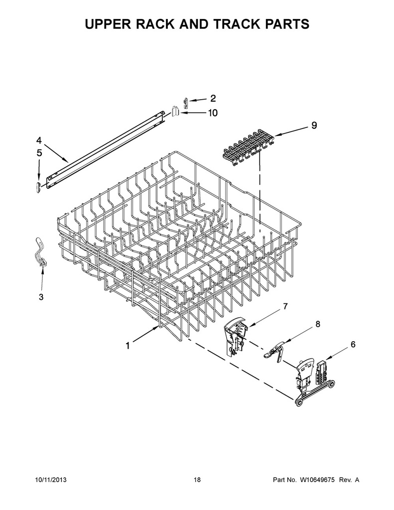 Dishrack Adjuster (Left)