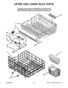 Upper Dishrack Roller and Axle Assembly