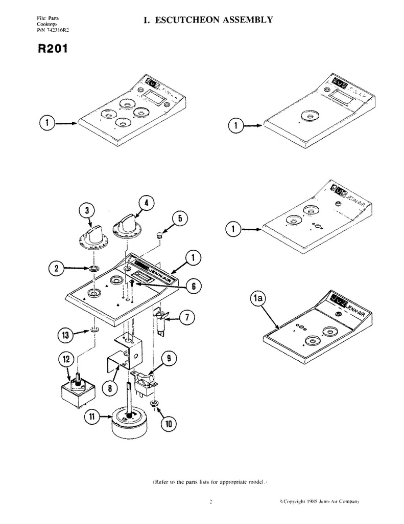 Surface Burner Control Knob