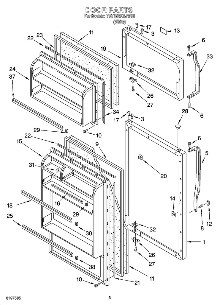 Door Shelf Trim