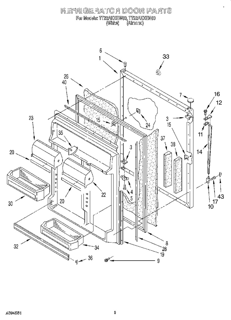 Fresh Food Door Gasket
