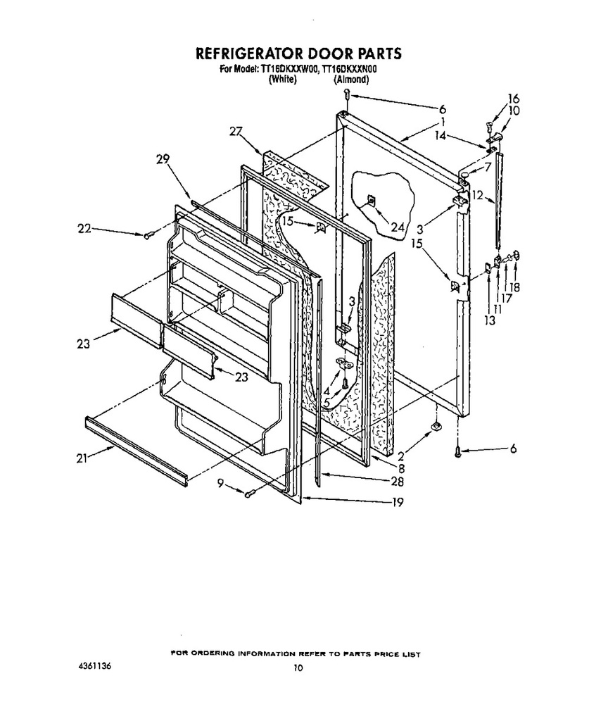 Fresh Food Door Gasket