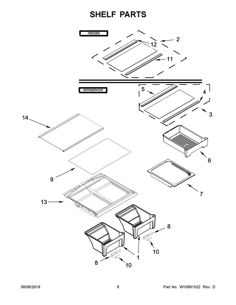 Glass Shelf Crisper Cover