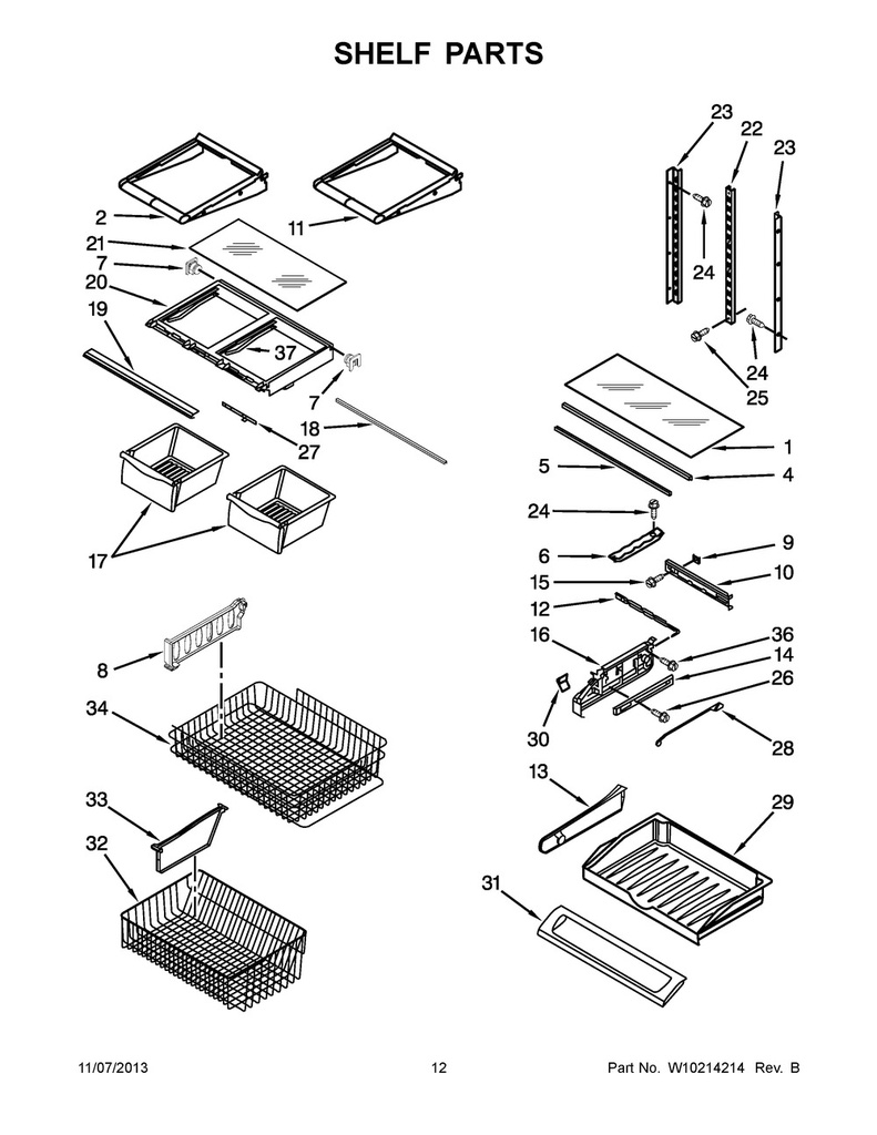 Crisper Frame Support