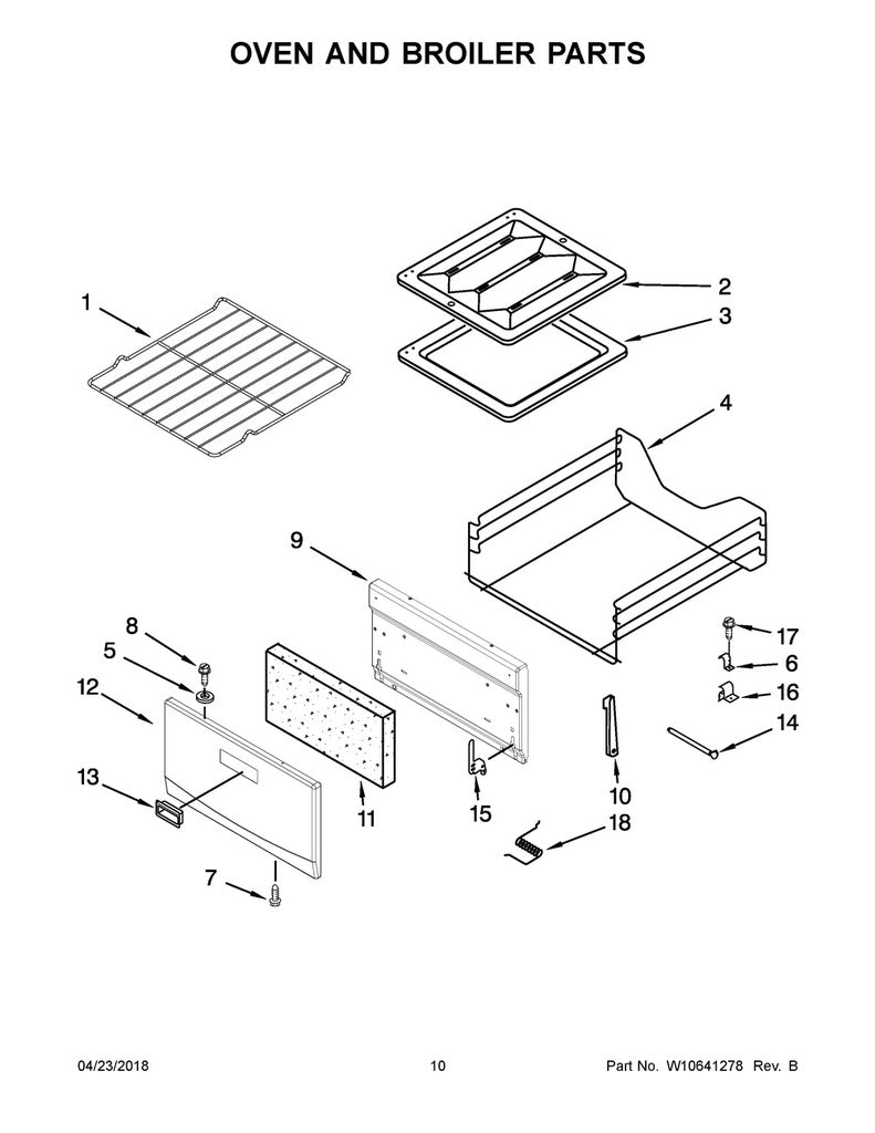 Whirlpool Range, Oven & Cooktop Door Handle - White - WP3405184, Replaces: 3405184