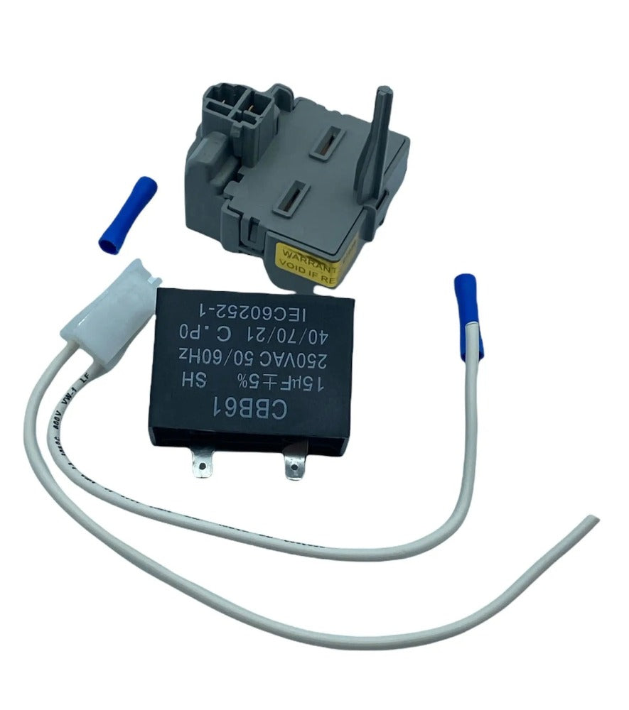 G.E Refrigerator Start Device Kit - WR08X10097 or WR08X10112,  REPLACES: 1476768 AP4412995 PS2354411 EAP2354411 PD00036771 INVERTEC
