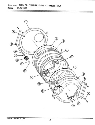 Whirlpool Dryer Drum Glide Kit - 306508, Replaces: 3-12941