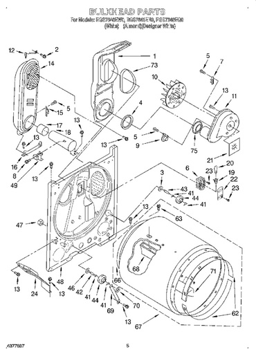 Whirlpool Dryer Felt Drum Seal Kit - 279408, Replaces: 2018