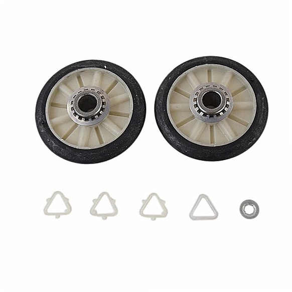 Whirlpool Dryer Rear Drum Roller Kit - 349241T, Replaces: 8170