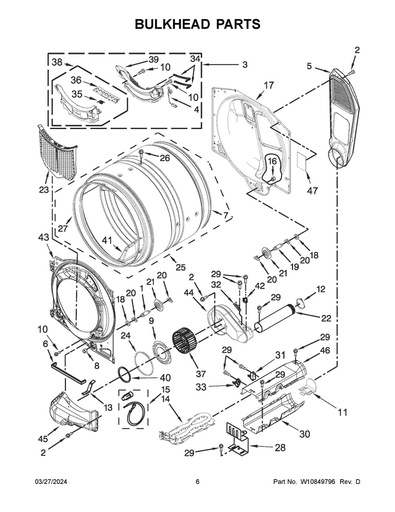 Whirlpool Dryer Roller Support Tri-Ring - WPW10512946, Replaces: 339491