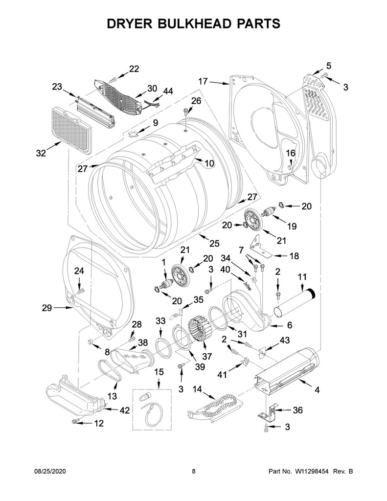 Whirlpool Dryer Thermal Fuse & Thermostat Kit - 279769, Replaces: 2004