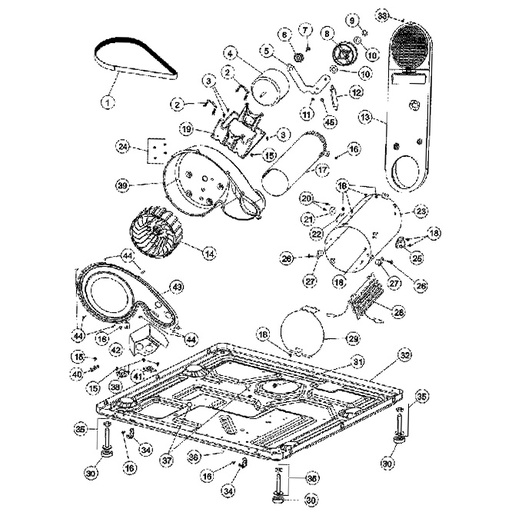 Whirlpool Dryer Idler Spring with Rubber Dampener - 33002459, Replaces: 33001754