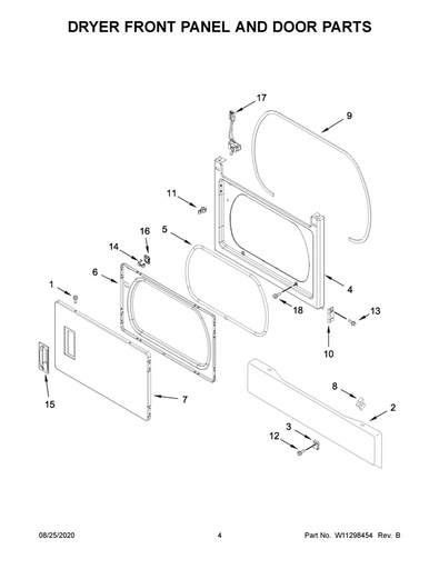 Whirlpool Dryer Spring Clip - WP98234