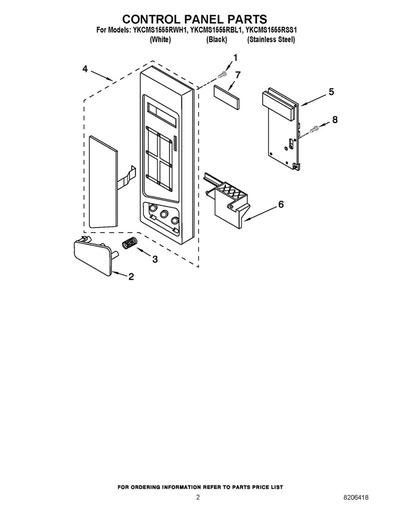 Whirlpool Microwave Door Latch Bracket - WP8205451, Replaces: 8205451