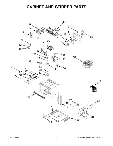 Whirlpool Microwave Sensor - W11208292, Replaces: 241960100002