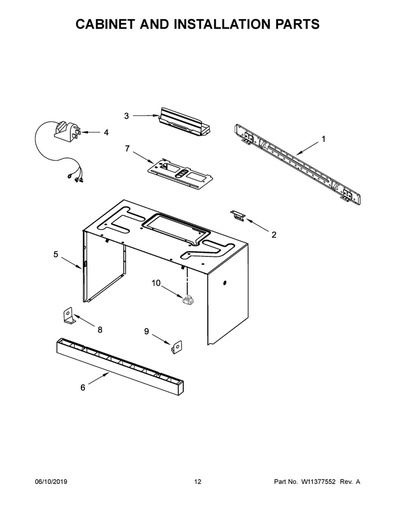Whirlpool Microwave Vent Grille (Stainless) - W10245216