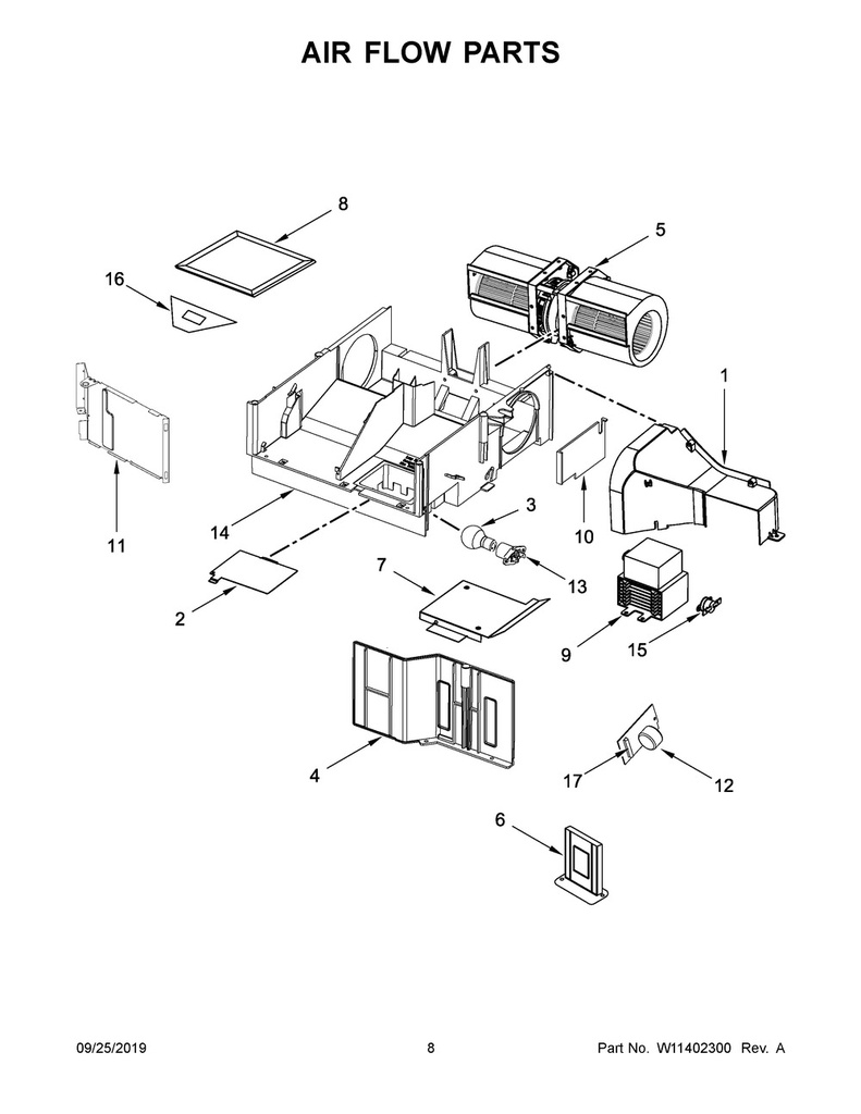 Whirlpool Microwave Magnetron - WPW10693025, Replaces: W10693025