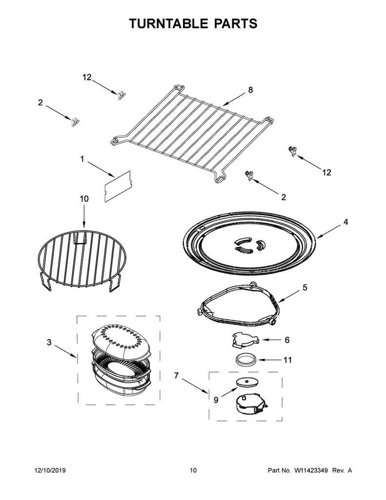 Whirlpool Microwave Mounting Nut - W11122643