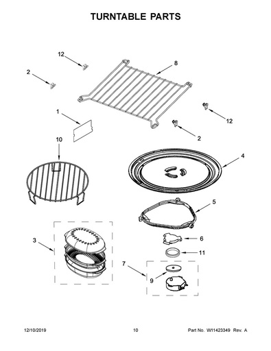 Whirlpool Microwave Mounting Nut - W11122643