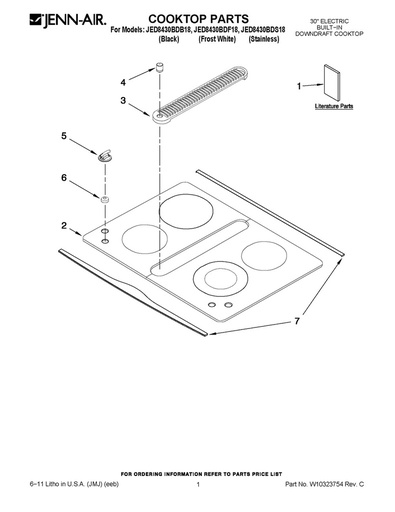 Whirlpool Range Hood Burner Knob - WP74010839, Replaces: 74010839