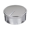 Whirlpool Range /Oven Knob (Silver & Chrome) - WPW10437088, Replaces: W10437088