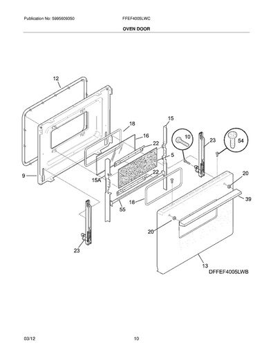Frigidaire Range /Oven Range Oven Door Gasket - 318053301