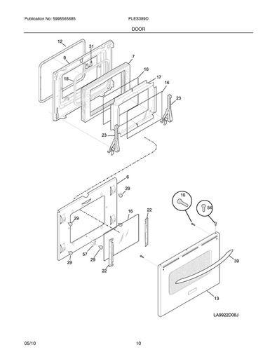 Frigidaire Range /Oven Door Gasket - 318053103, Replaces: 318053101