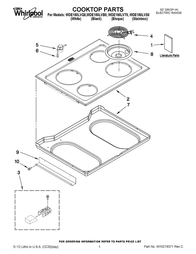 Whirlpool Range /Oven Burner Receptacle Kit - 12001676, Replaces: 0B03600499