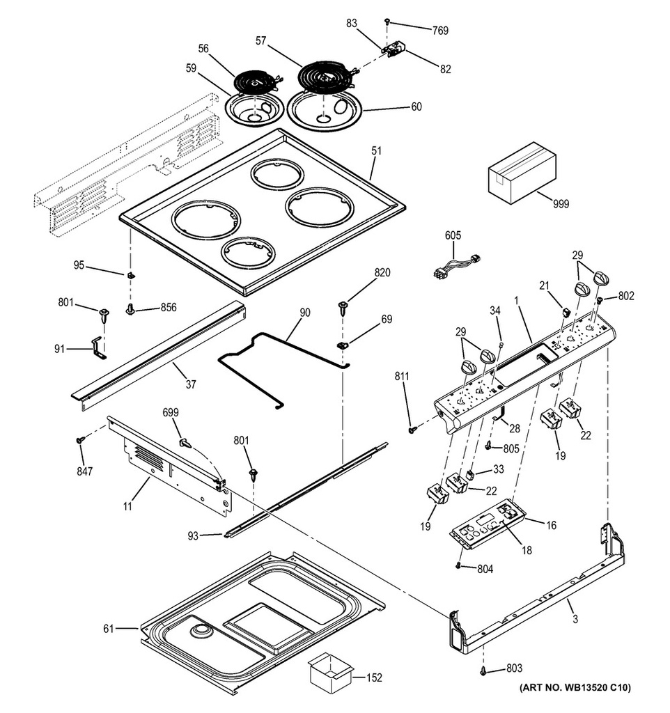 GE Range /Oven Range Surface Element Receptacle - WG02A00459