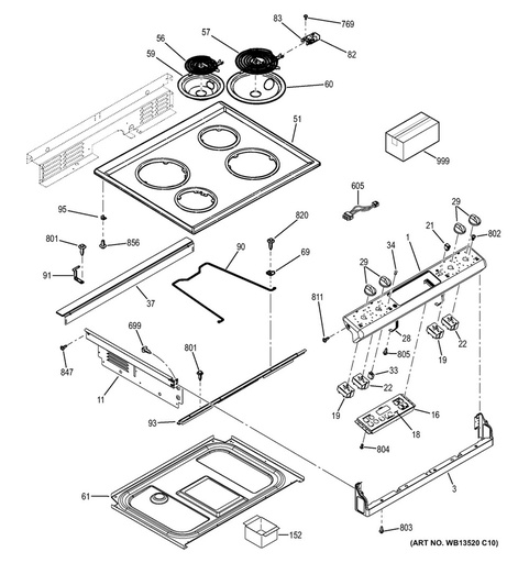 GE Range /Oven Range Surface Element Receptacle - WG02A00459