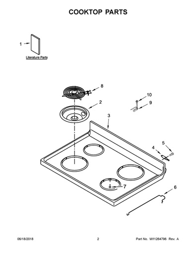 Whirlpool Range /Oven Range Surface Element Receptacle Kit - WPW10295595
