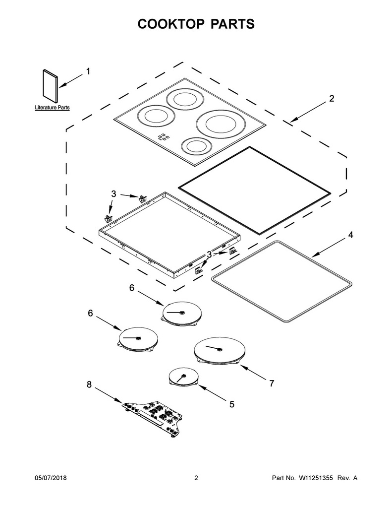 Whirlpool Range /Oven Range Hotplate Surface Element - WPW10328391