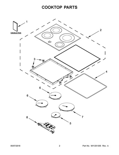 Whirlpool Range /Oven Range Hotplate Surface Element - WPW10328391