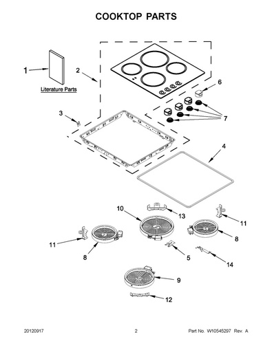 Whirlpool Range /Oven Range Cooktop - WPW10516495