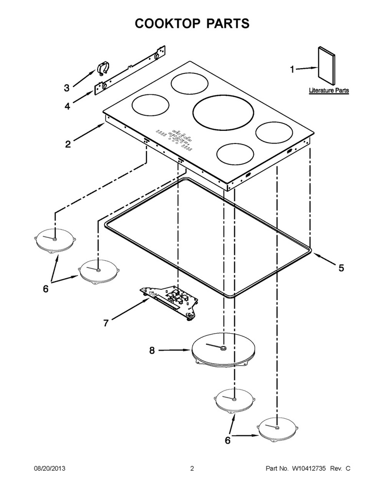 Whirlpool Range /Oven Range Cooktop - WPW10396832