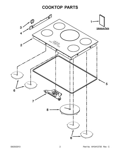 Whirlpool Range /Oven Range Cooktop - WPW10396832