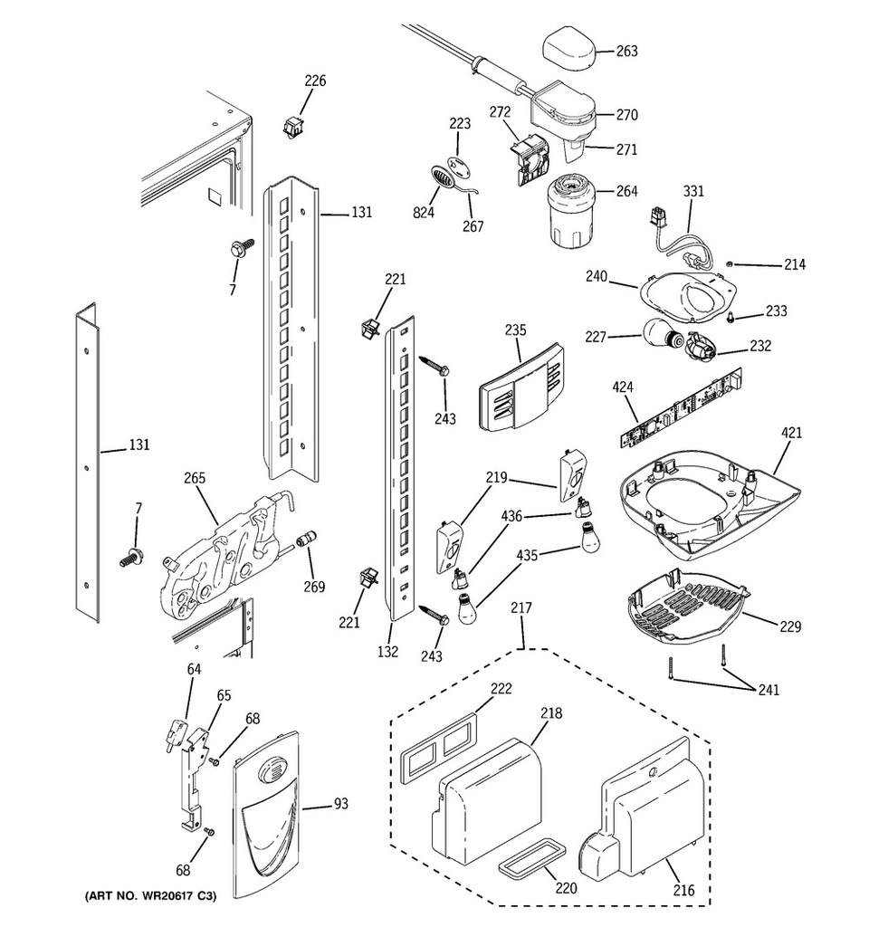 GE Range /Oven Range Lamp - WS01F01495