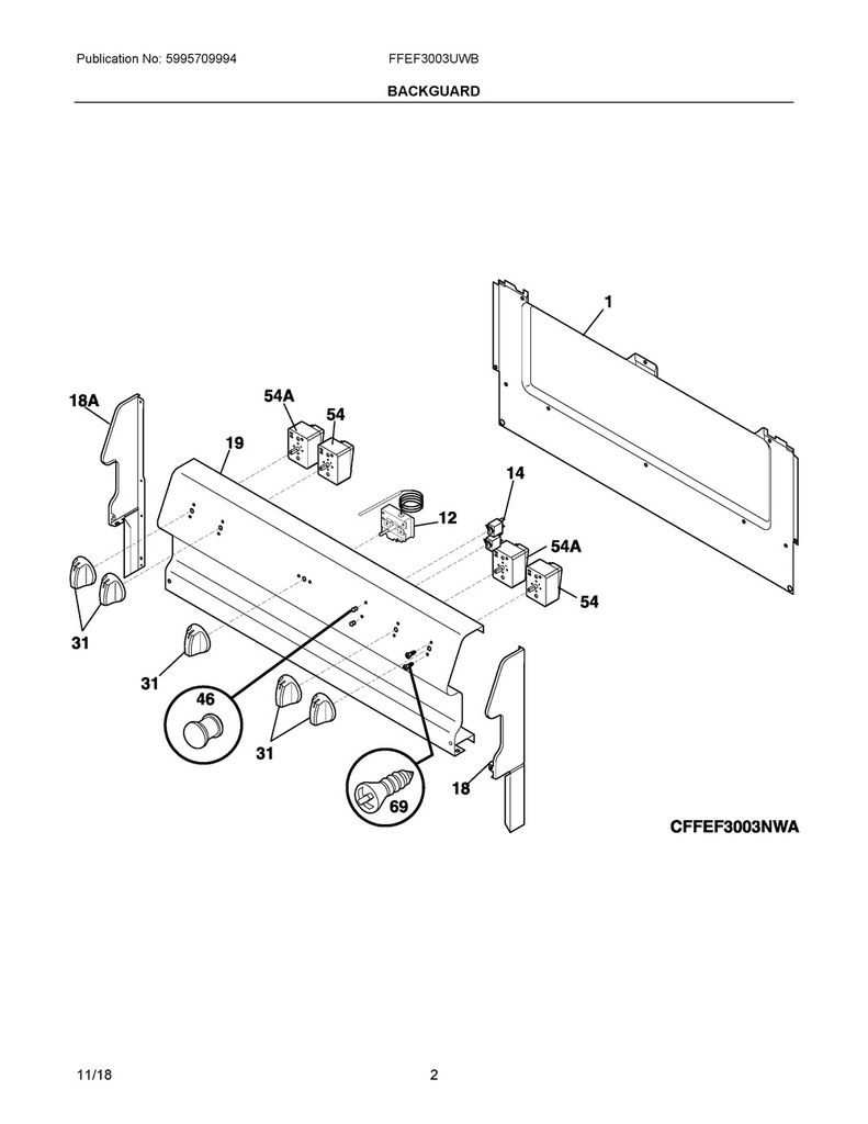 Frigidaire Range /Oven Surface Indicator Light - 316022503, Replaces: 3200297