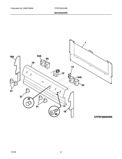 Frigidaire Range /Oven Surface Indicator Light - 316022503, Replaces: 3200297