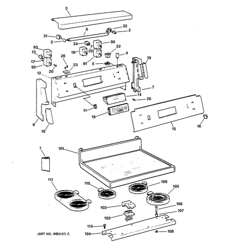 GE Range /Oven Range Indicator Light - WG02F05592
