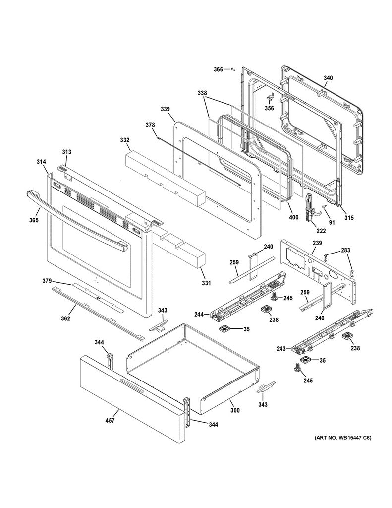 GE Range /Oven Range Leveling Leg - WS01L05470