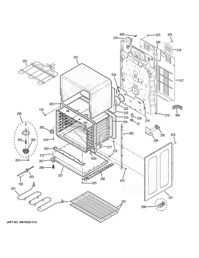 GE Range /Oven Range Leveling Leg - WG02A00475