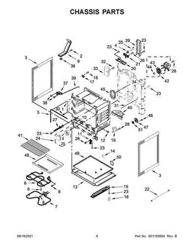 Whirlpool Range /Oven Convection Fan Blade - W10758272, Replaces: W10116351