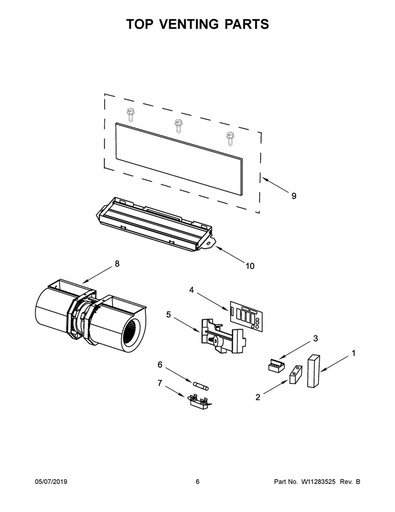 Whirlpool Range /Oven Range Oven Blower Fan Motor - W10627453